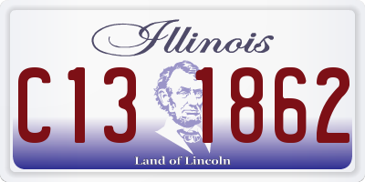 IL license plate C131862