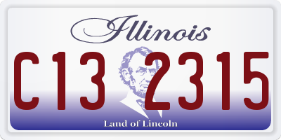 IL license plate C132315