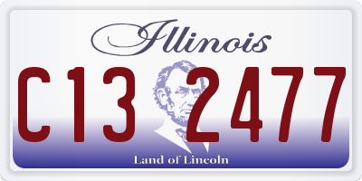 IL license plate C132477