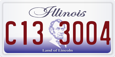 IL license plate C133004