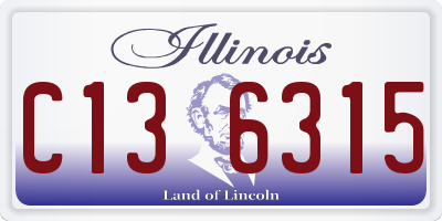 IL license plate C136315