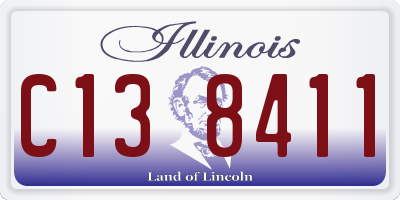 IL license plate C138411