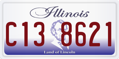 IL license plate C138621