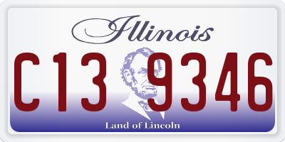 IL license plate C139346