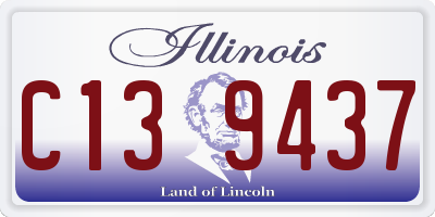 IL license plate C139437