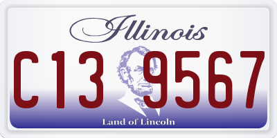 IL license plate C139567