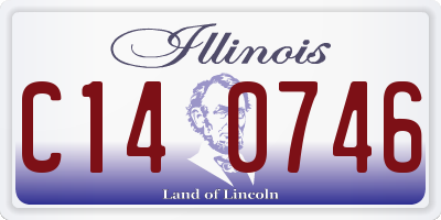 IL license plate C140746