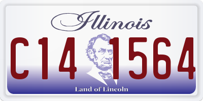 IL license plate C141564