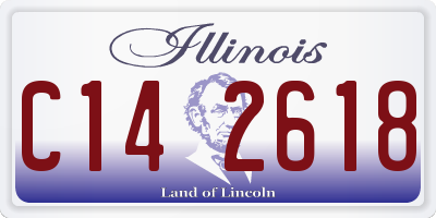 IL license plate C142618