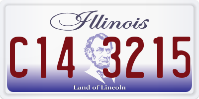 IL license plate C143215