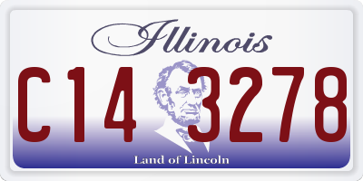 IL license plate C143278