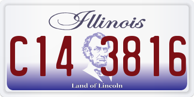 IL license plate C143816