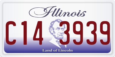 IL license plate C143939