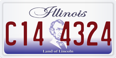IL license plate C144324