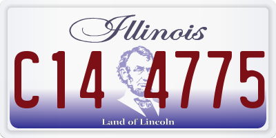 IL license plate C144775