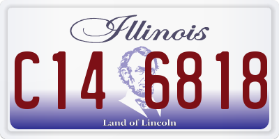 IL license plate C146818