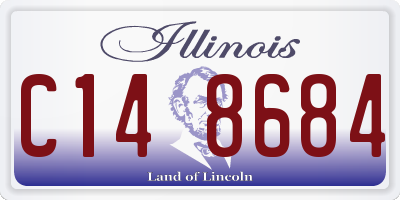 IL license plate C148684
