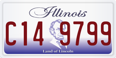 IL license plate C149799