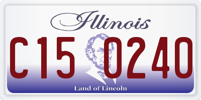 IL license plate C150240