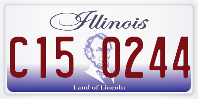 IL license plate C150244