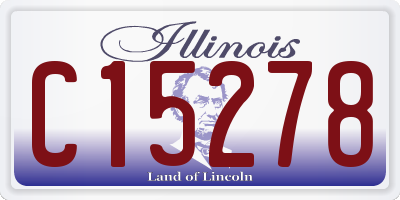 IL license plate C15278