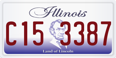 IL license plate C153387