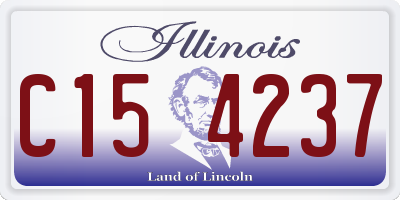 IL license plate C154237