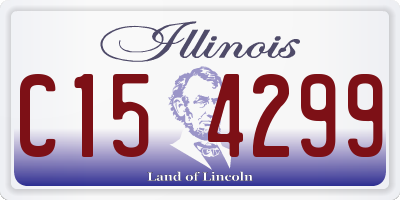 IL license plate C154299