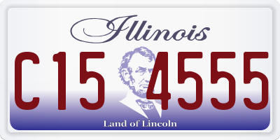 IL license plate C154555