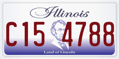 IL license plate C154788