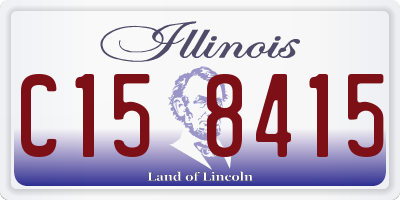 IL license plate C158415