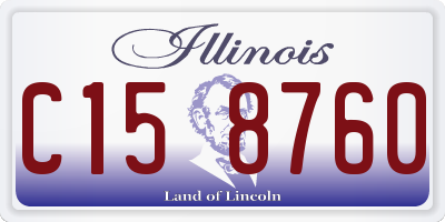 IL license plate C158760