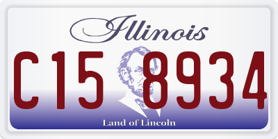 IL license plate C158934