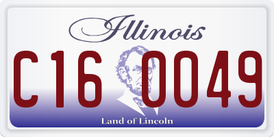 IL license plate C160049