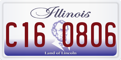 IL license plate C160806