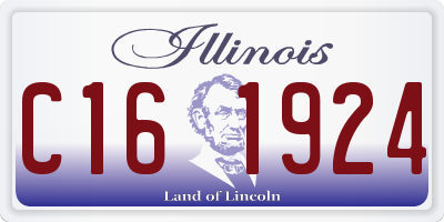 IL license plate C161924