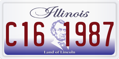IL license plate C161987