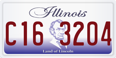 IL license plate C163204
