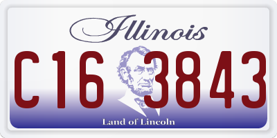 IL license plate C163843