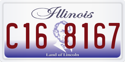 IL license plate C168167