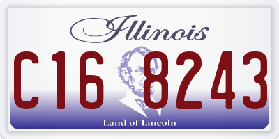 IL license plate C168243
