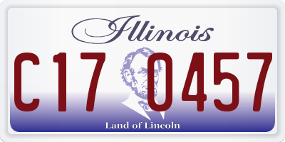 IL license plate C170457
