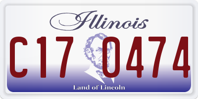 IL license plate C170474