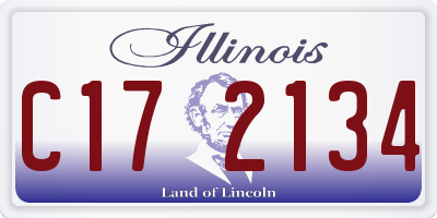 IL license plate C172134