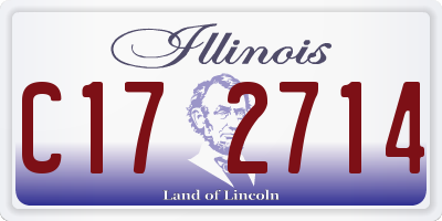 IL license plate C172714