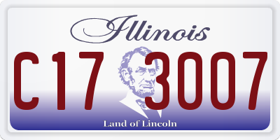 IL license plate C173007