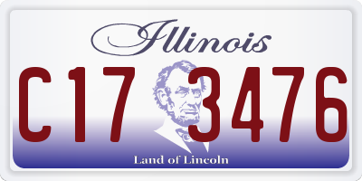 IL license plate C173476