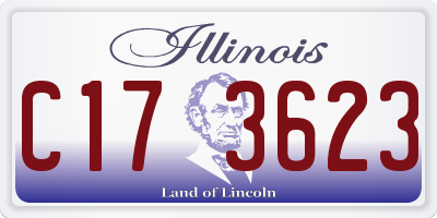 IL license plate C173623