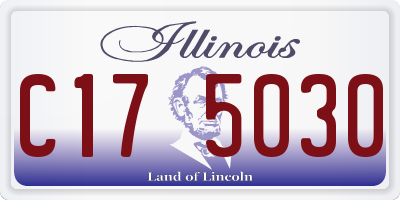 IL license plate C175030