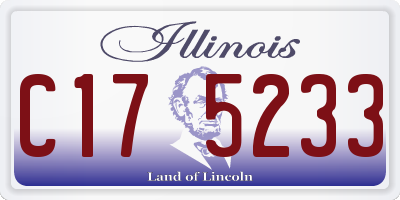 IL license plate C175233